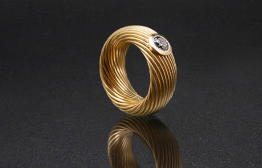 Ring mit 0,70ct Diamant-Brillant in 750/- Gelbgold
