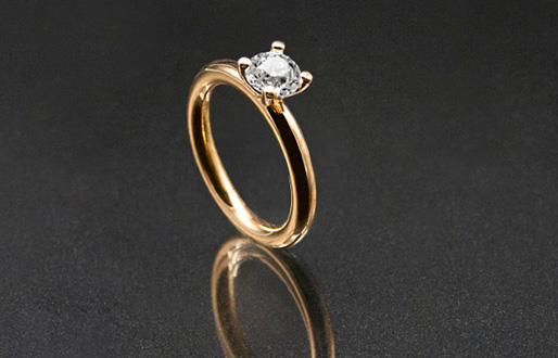Ring Anja mit 0,50ct Diamant Brillant in 750/- Gelbgold
